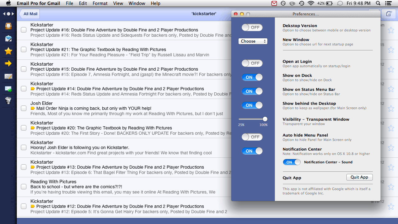 mac mail app for gmail